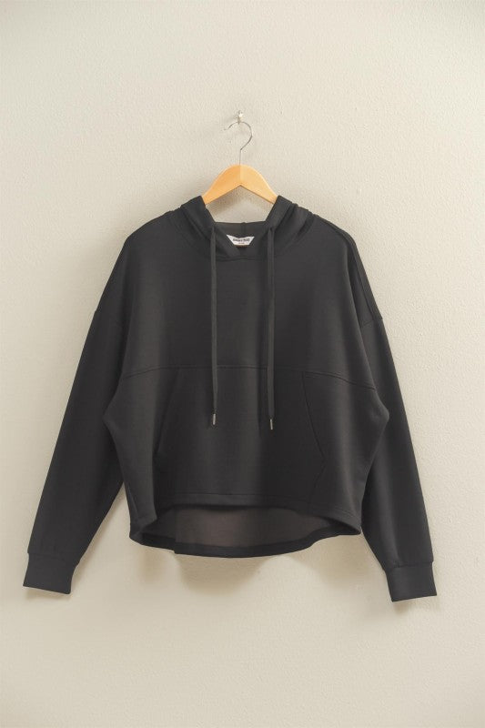 DOUBLE KNIT OVERSIZED HOODIE