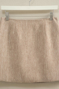 TEXTURED MINI SKIRT
