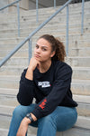 HUSKERS STATE EMBROIDERED CREW