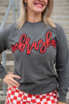 NEBRASKA STITCHED LONG SLEEVE