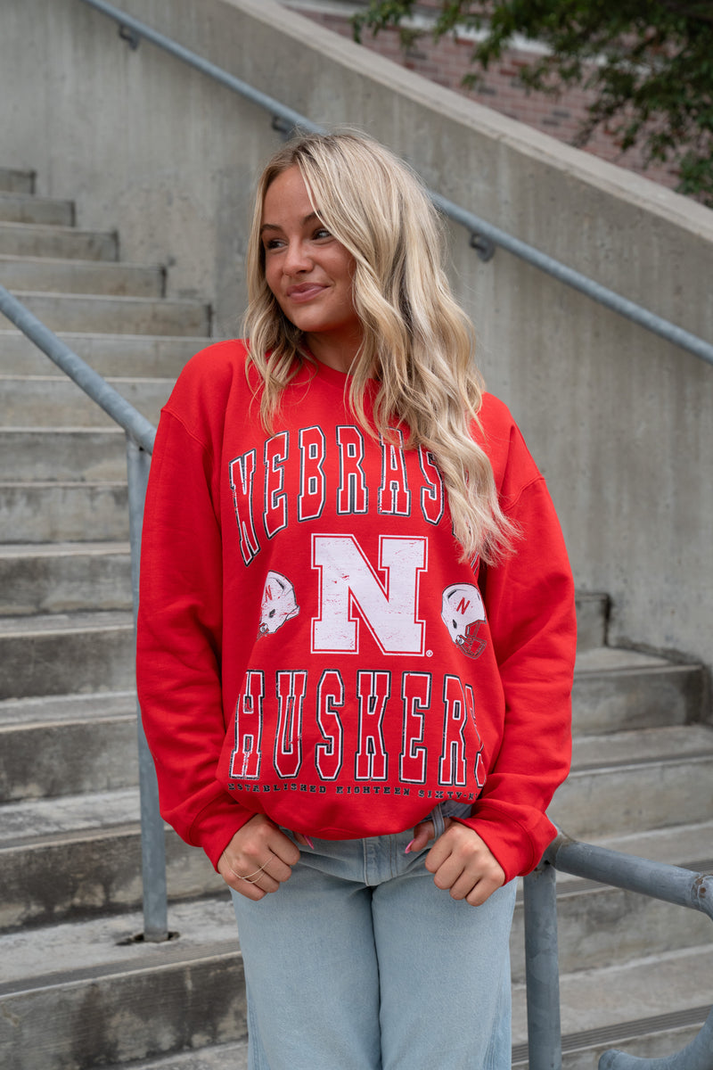 'NEBRASKA HUSKERS' CREWNECK