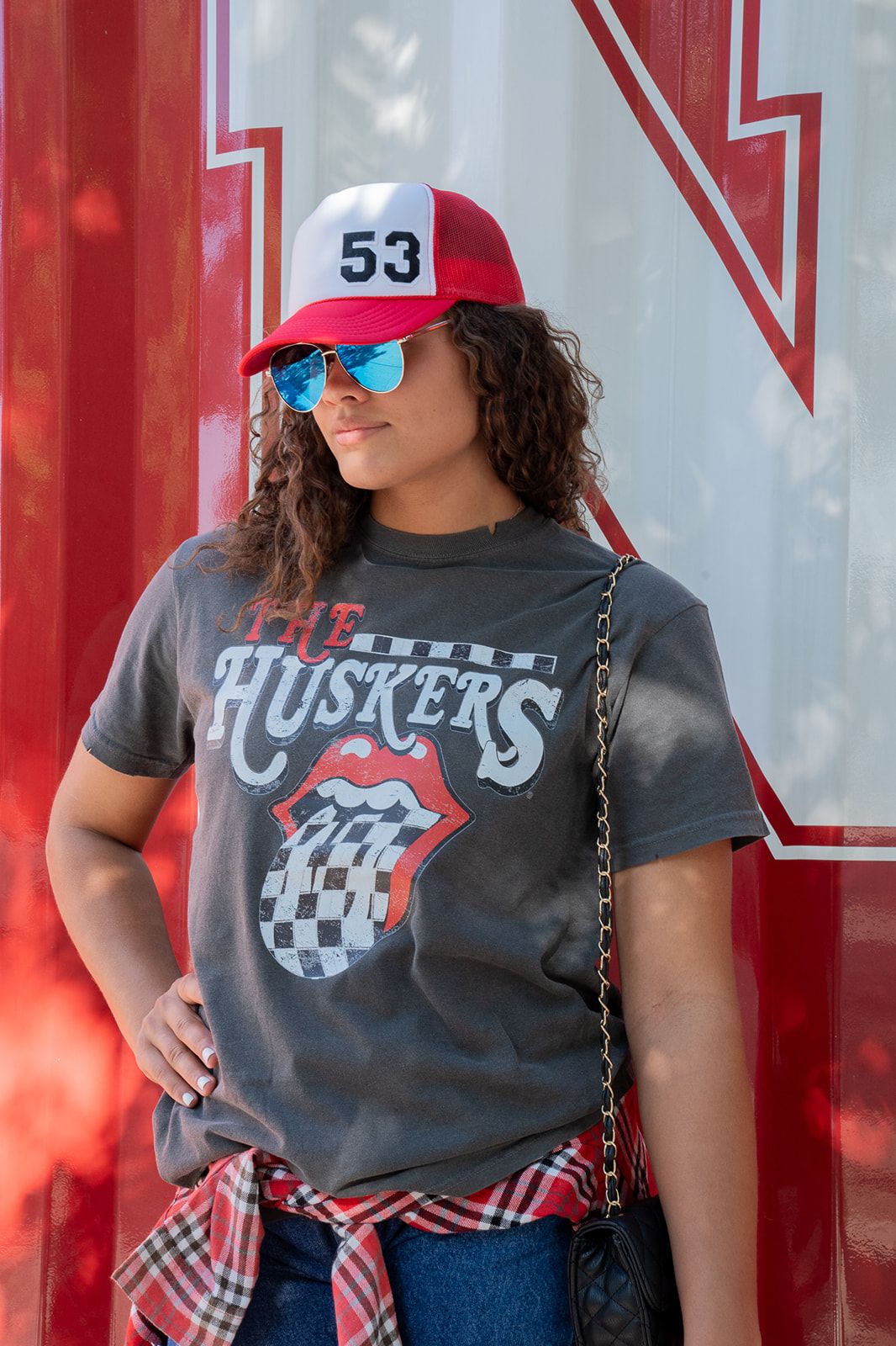 'THE HUSKERS' ROLLING STONES TEE