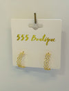 WAFFLE HOOP EARRINGS
