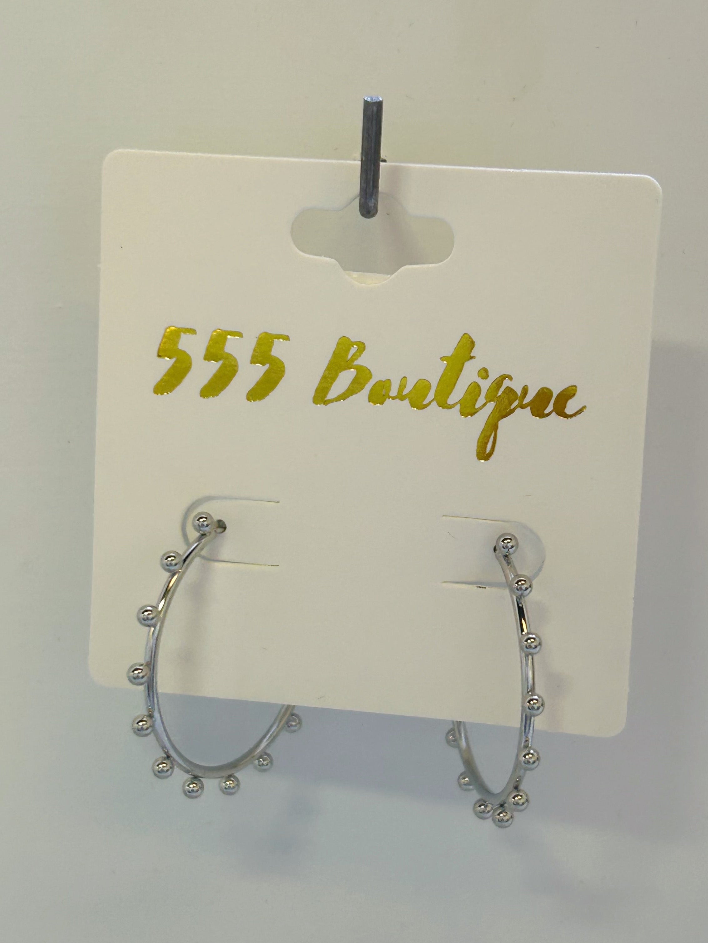 SILVER HOOP EARRINGS