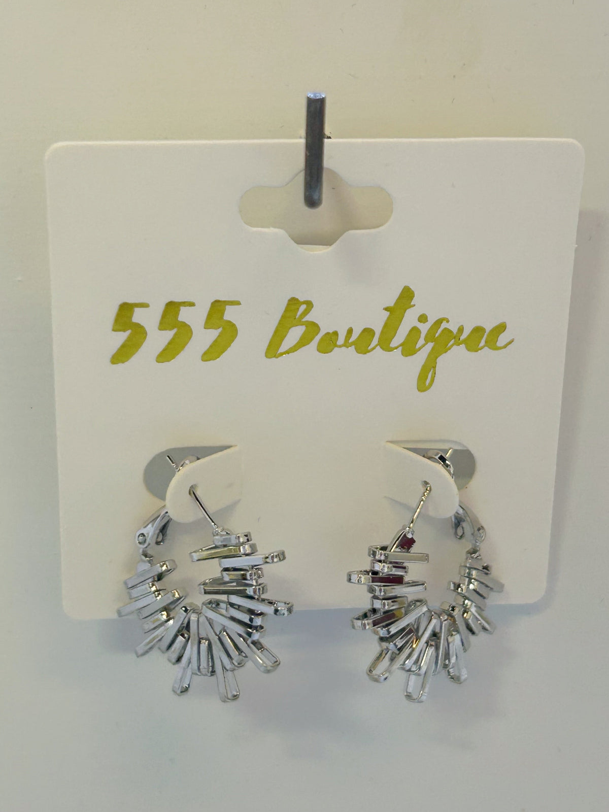 SPIKED HOOPED EARRINGS