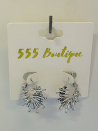 SPIKED HOOPED EARRINGS