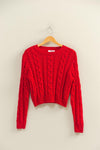 CABLE KNIT SWEATER