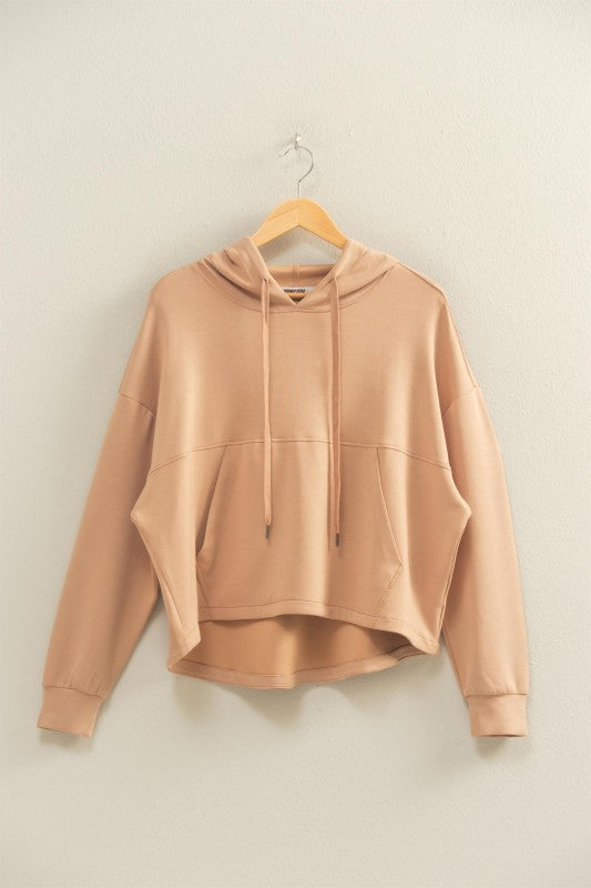 DOUBLE KNIT OVERSIZED HOODIE