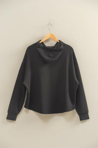 DOUBLE KNIT OVERSIZED HOODIE