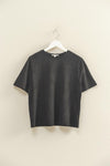 SUEDE SHORT SLEEVE T-SHIRT