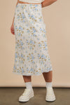 FLORAL MIDI SKIRT