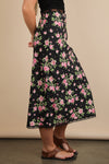 FLORAL MIDI SKIRT