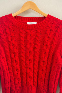 CABLE KNIT SWEATER