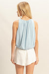 BUBBLE HEM TOP