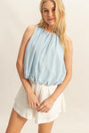 BUBBLE HEM TOP