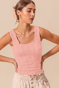 FLORAL SEAMLESS TANK TOP