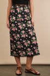 FLORAL MIDI SKIRT