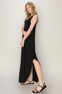 ROUND NECK POCKET DRESS