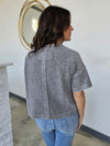 RIBBED SHORT SLEEVE TEE