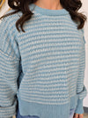 TWO TONE KNIT SWEATER