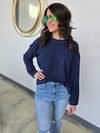 LONG SLEEVE RIBBED KNIT TOP