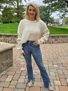 CROPPED KNIT SWEATER