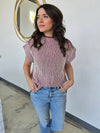 KNIT STRIPED SWEATER VEST