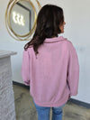 BUTTON UP WAFFLE SWEATER