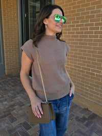 KNIT TURTLE NECK SWEATER
