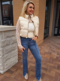 LEATHER PUFFER VEST