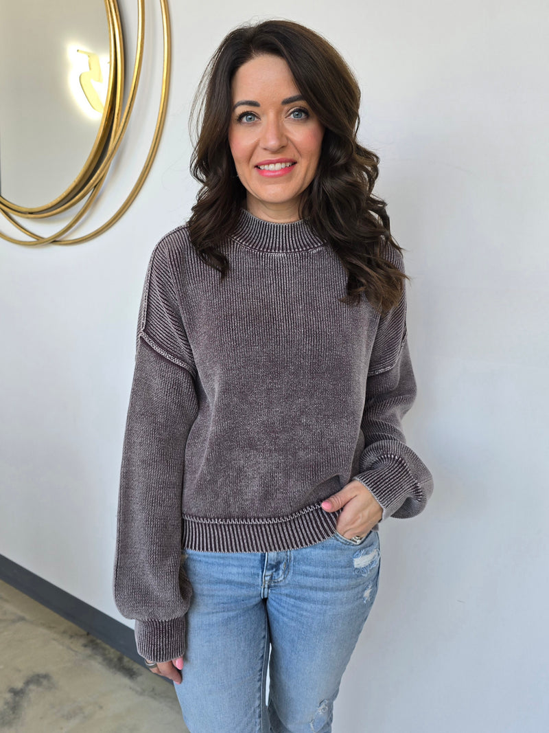 MOCK NECK SWEATER