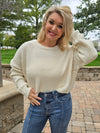 CROPPED KNIT SWEATER