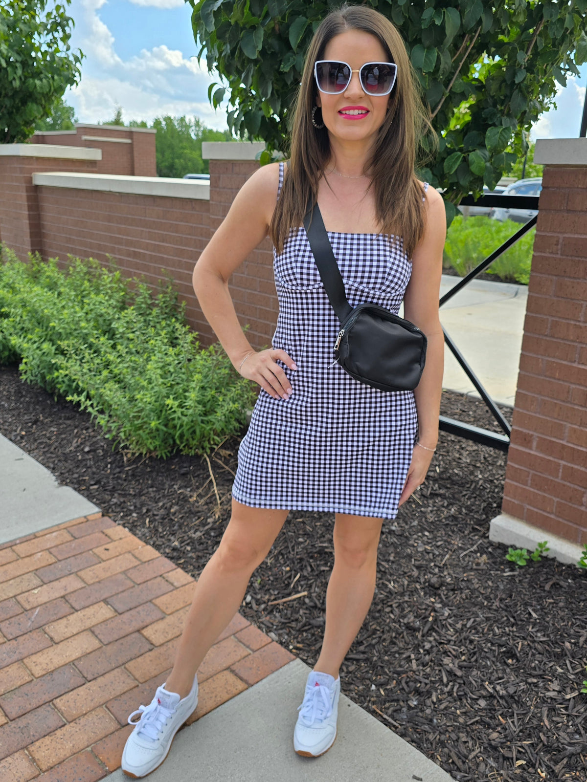 GINGHAM ATHLETIC DRESS