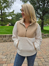 QUARTER ZIP SHERPA PULLOVER
