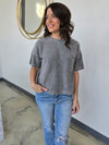 RIBBED SHORT SLEEVE TEE
