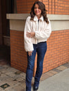 FAUX FUR ZIP UP