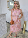 FLORAL TIERED MAXI DRESS