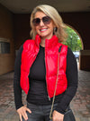LEATHER PUFFER VEST