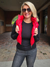 LEATHER PUFFER VEST