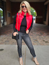 LEATHER PUFFER VEST