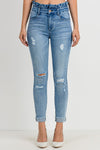 PAPER BAG SKINNY JEANS