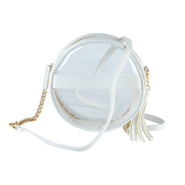 CLEAR CROSSBODY CIRCLE PURSE