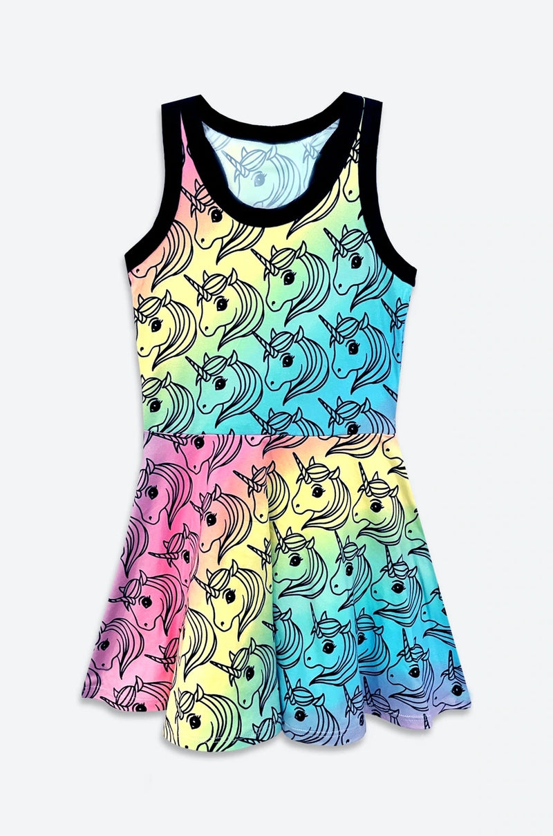 RAINBOW UNICORN TANK DRESS