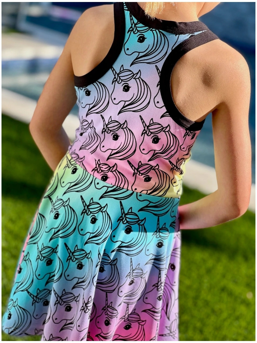 RAINBOW UNICORN TANK DRESS